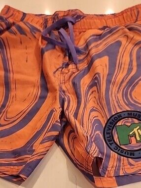 MTV Kids Orange & Purple Swim Shorts